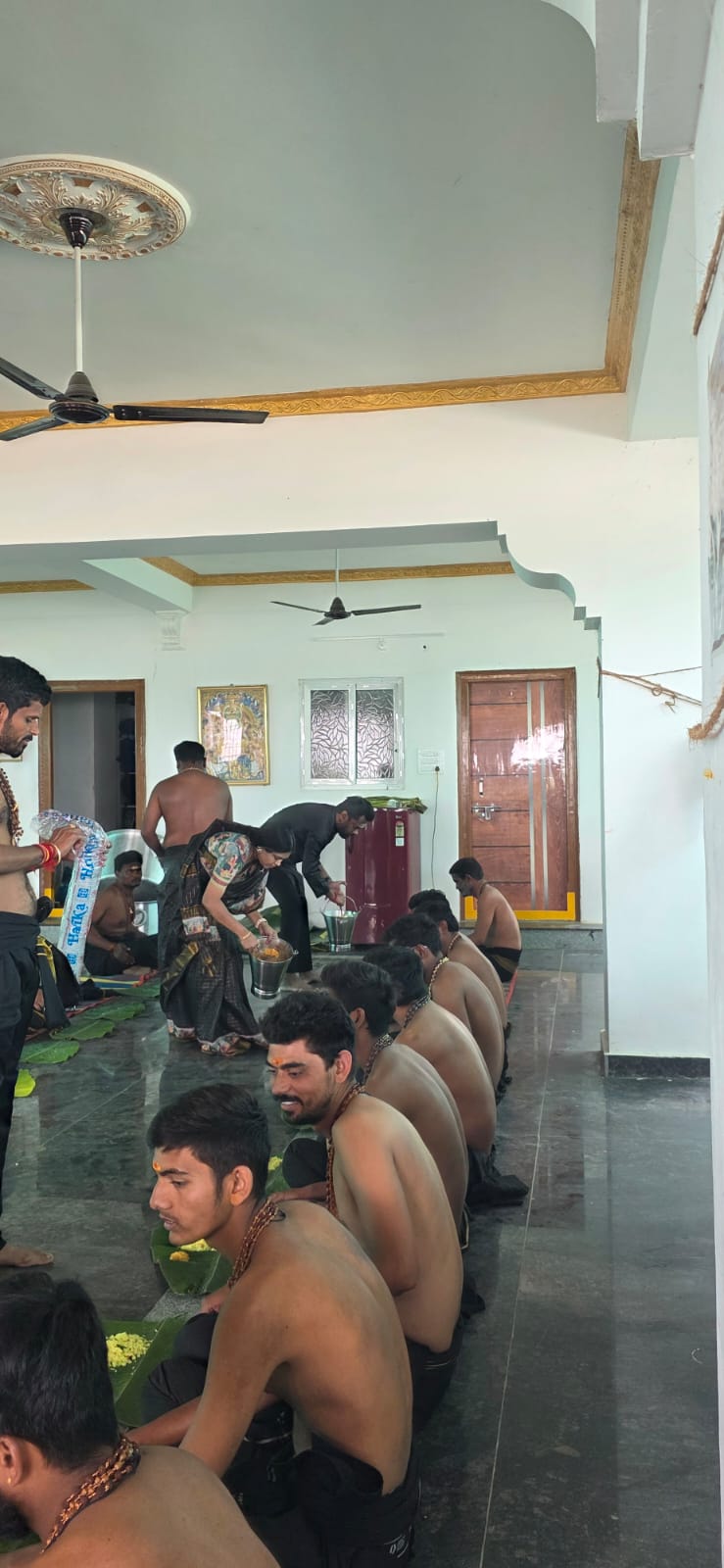 Annadanam served during the Ayyappa season