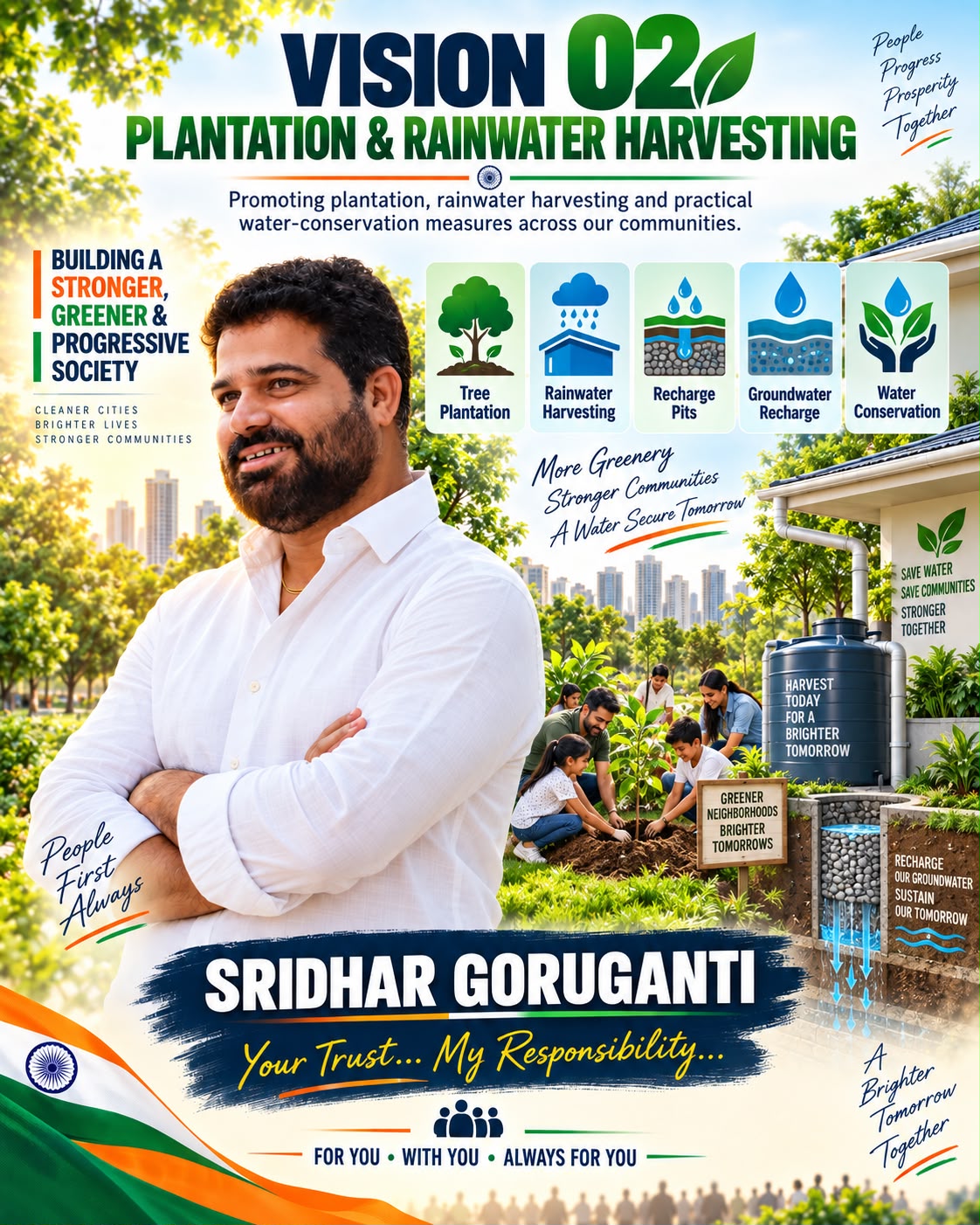 Vision 02 — Plantation and rainwater harvesting