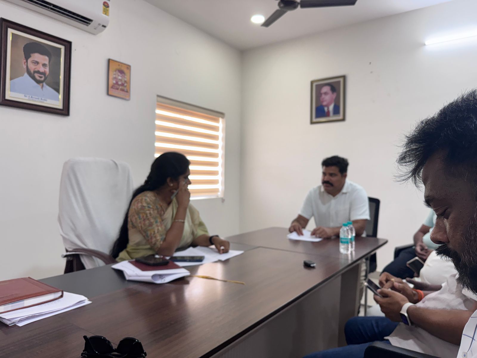 Review meeting with officials and residents